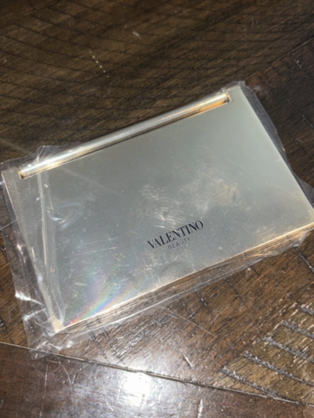 Valentino with Gold V Emblem compact mirror. - Picture 2 of 2
